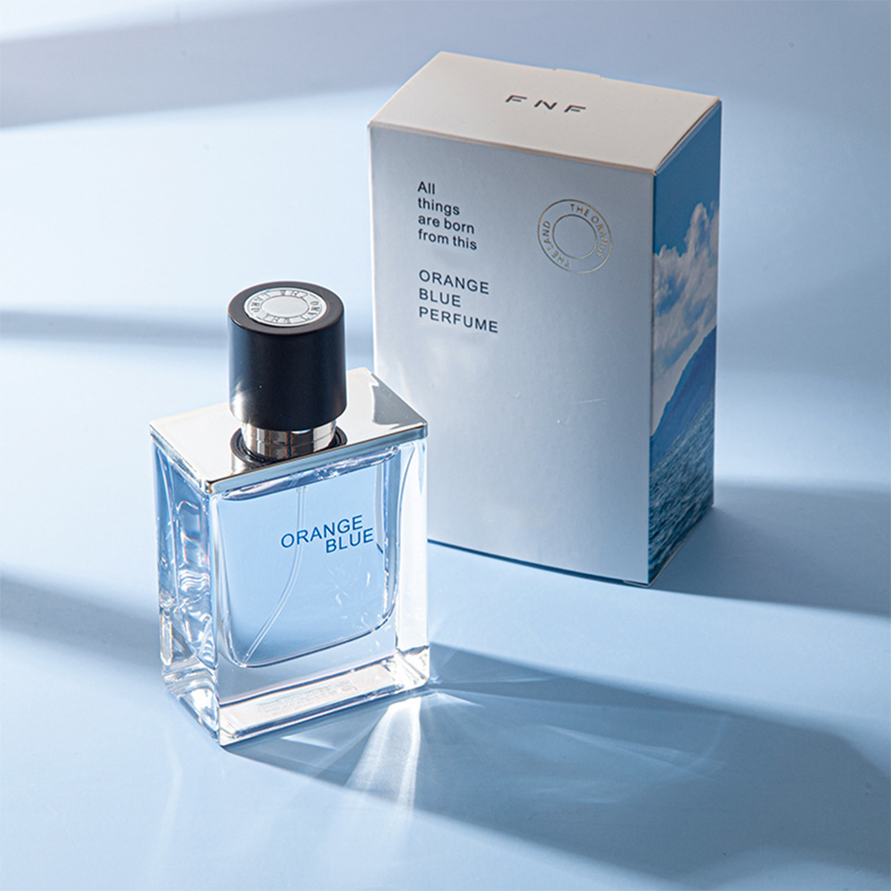 Intriguing Blue Orange for men Fragrance Fresh Ocean notes Wood notes lasting fragrance